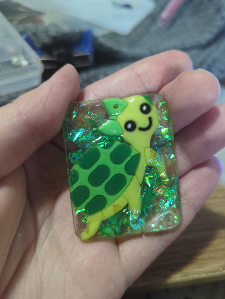 turtle charm (can be keychain or necklace) thumbnail