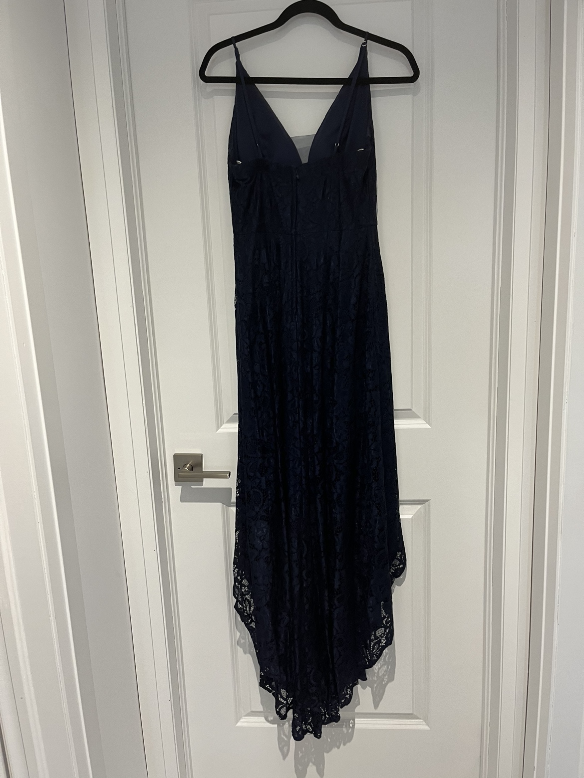 Blue Lace High Low dress - size 6 image indicator(3)