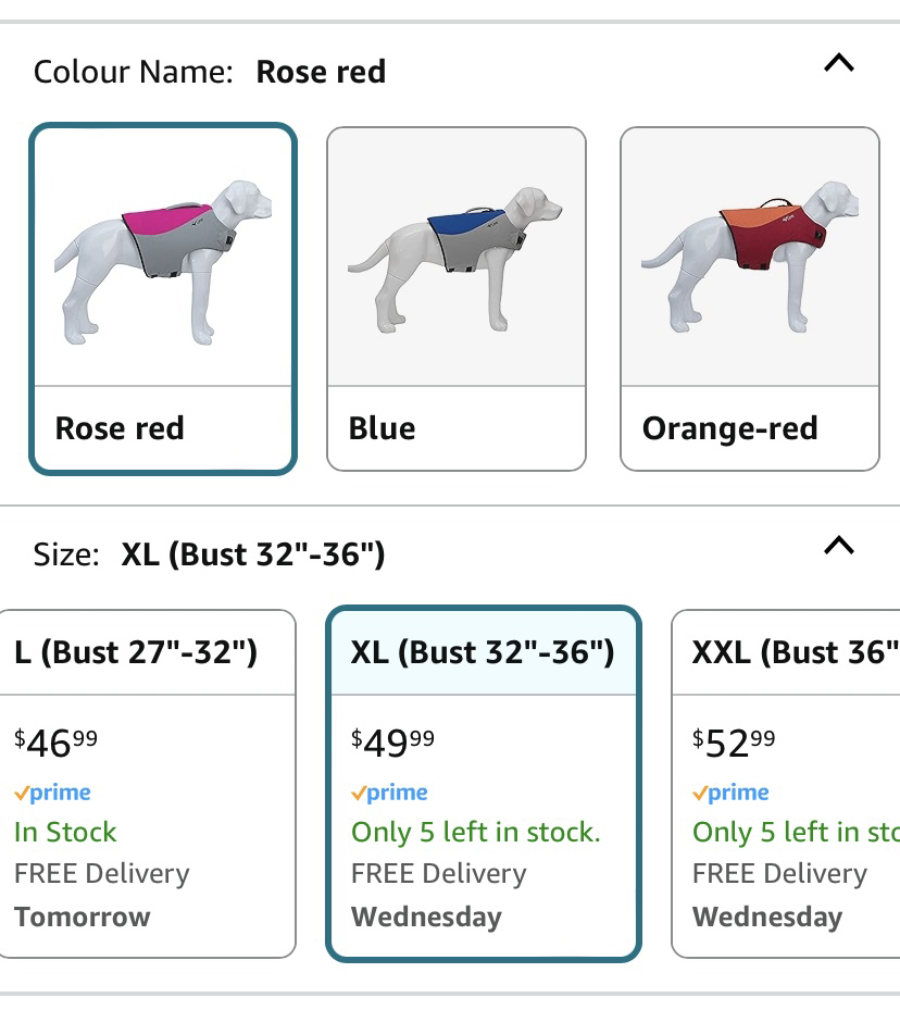 New dog life vest - XL image indicator(6)