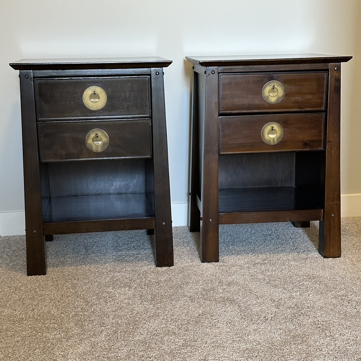Pier 1 Imports Queen Headboard and 2 Nightstands - photo 3