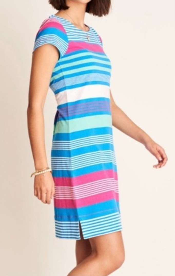 HATLEY NELLIE DRESS - BERMUDA STRIPES. #L #Large image indicator(2)