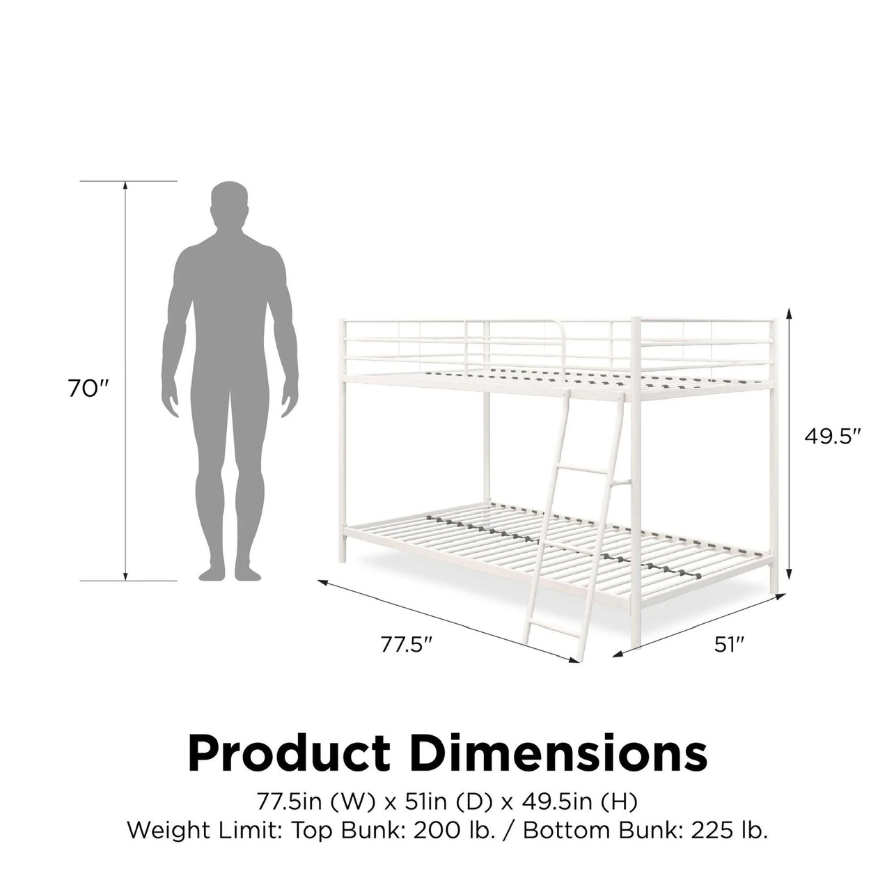 Twin Bunk Bed Frame - photo 4