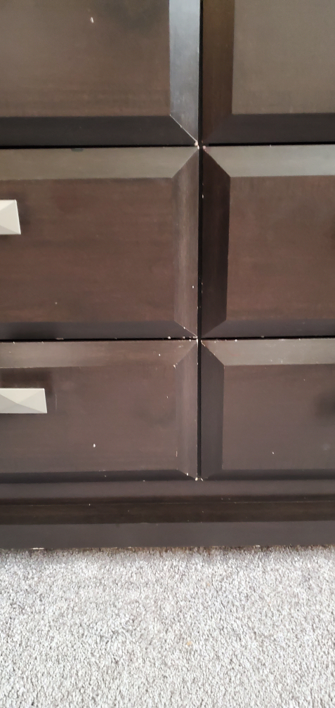 the brick- dresser with mirror ,  with minor scratch - photo 4