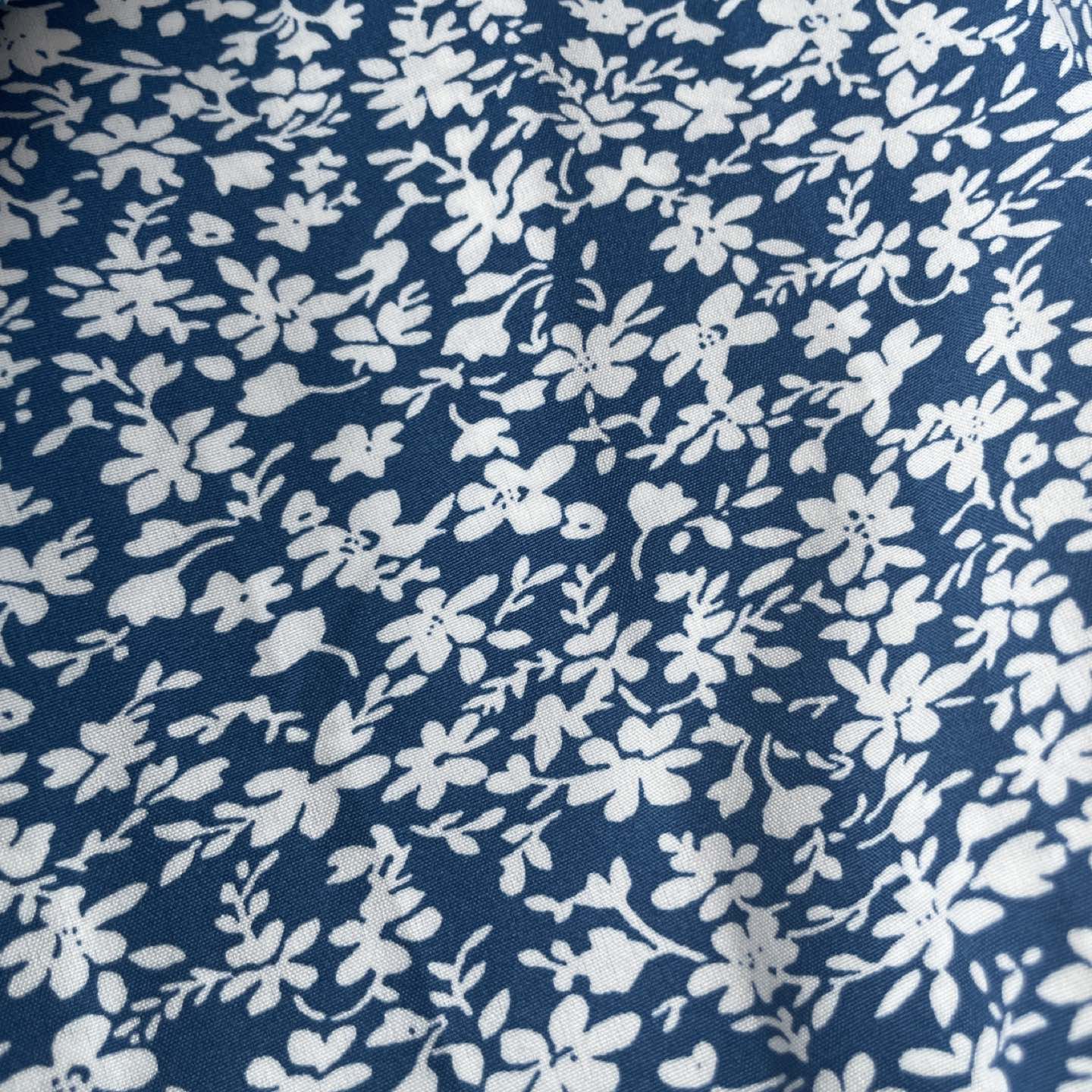 Blue floral off-the-shoulder summer dress image indicator(10)