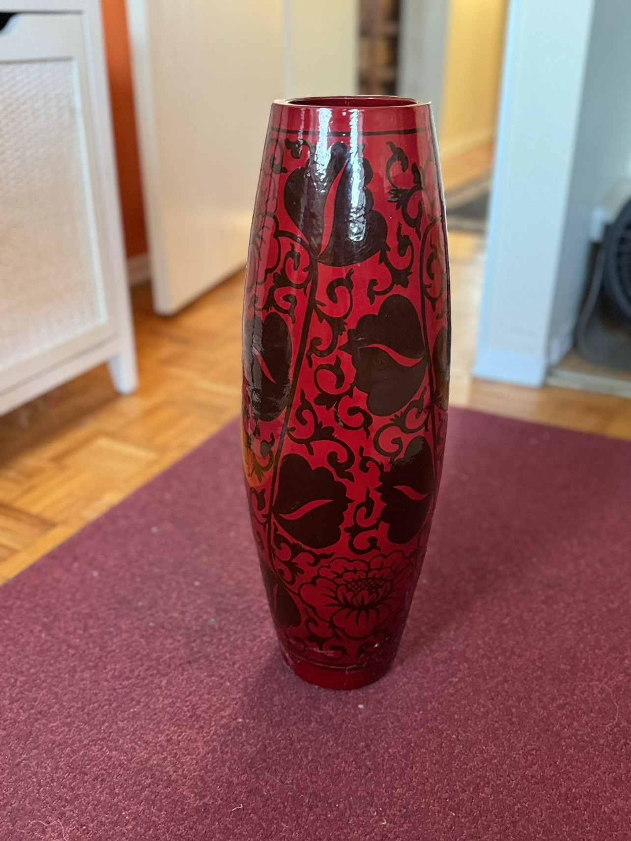 Ceramic Red vase