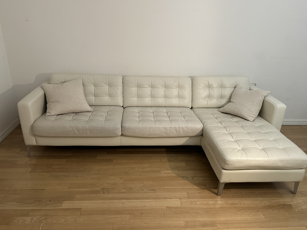 White Sectional Couch - photo 2