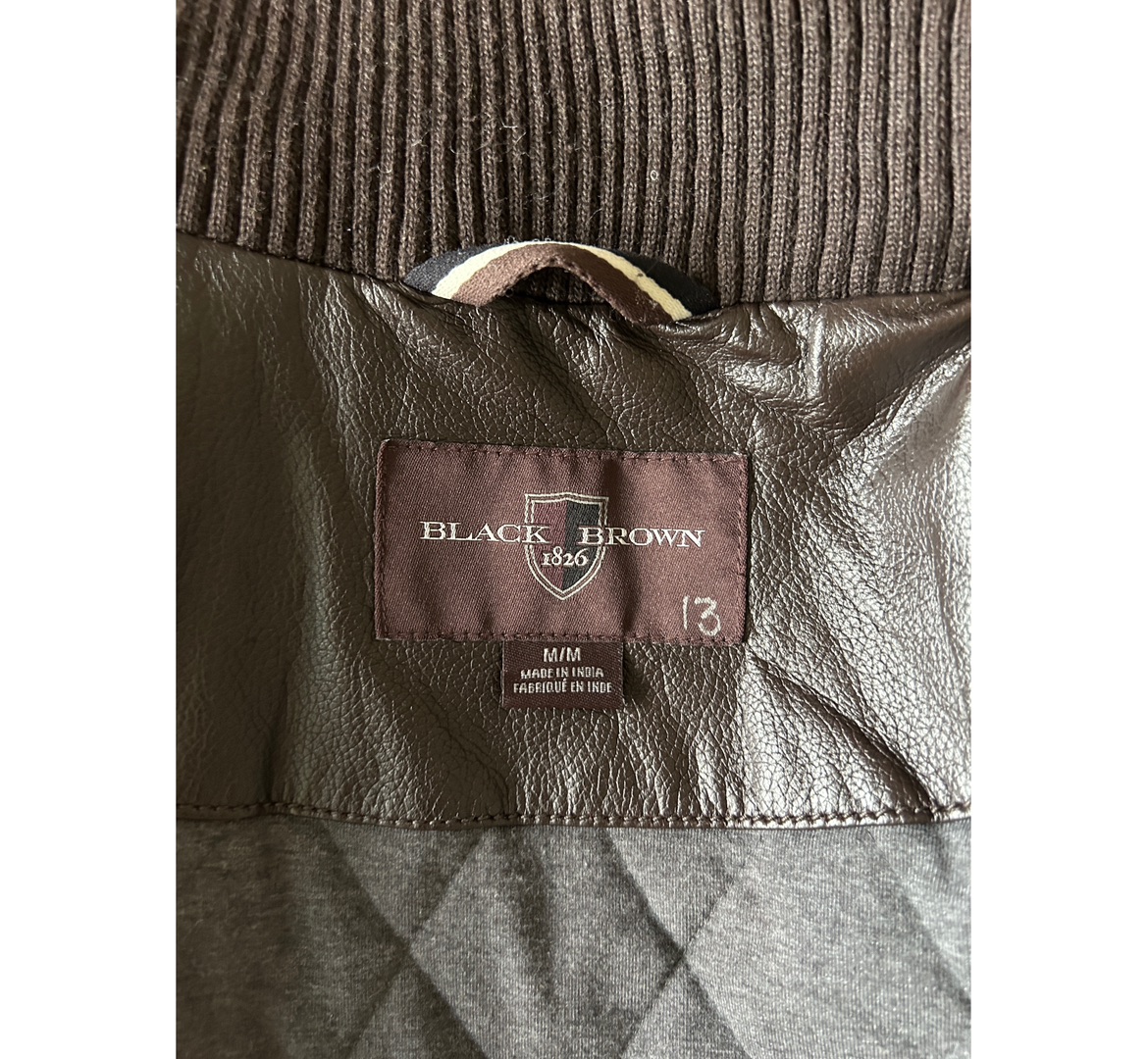 Black Brown 1826 Leather Jacket with lots of pockets image indicator(7)