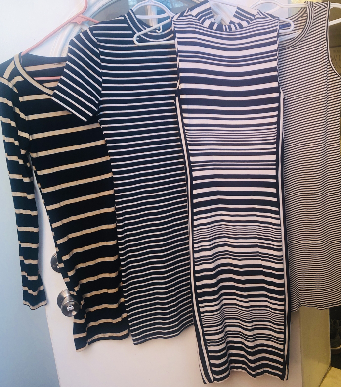 Summer striped dresses - photo 2