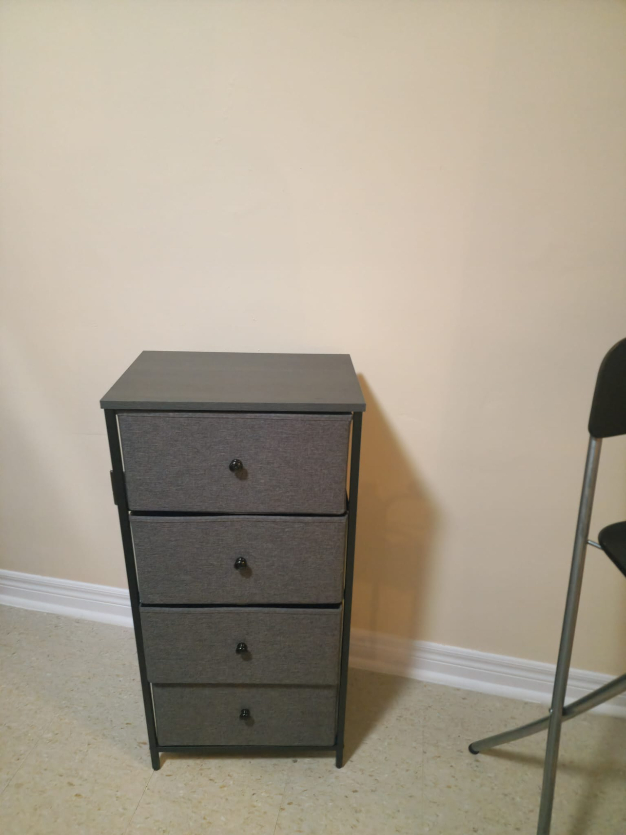 4-DRAWER BLACK FABRIC ORGANIZER