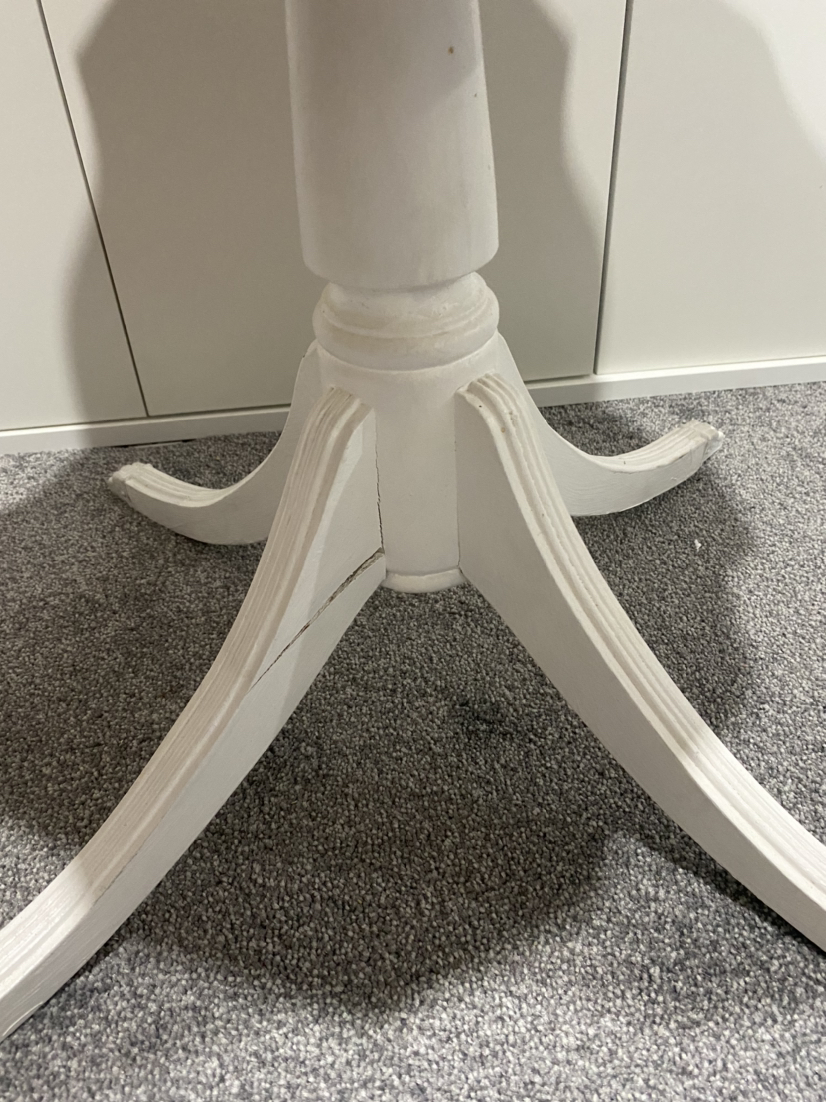 White Accent Table - photo 2
