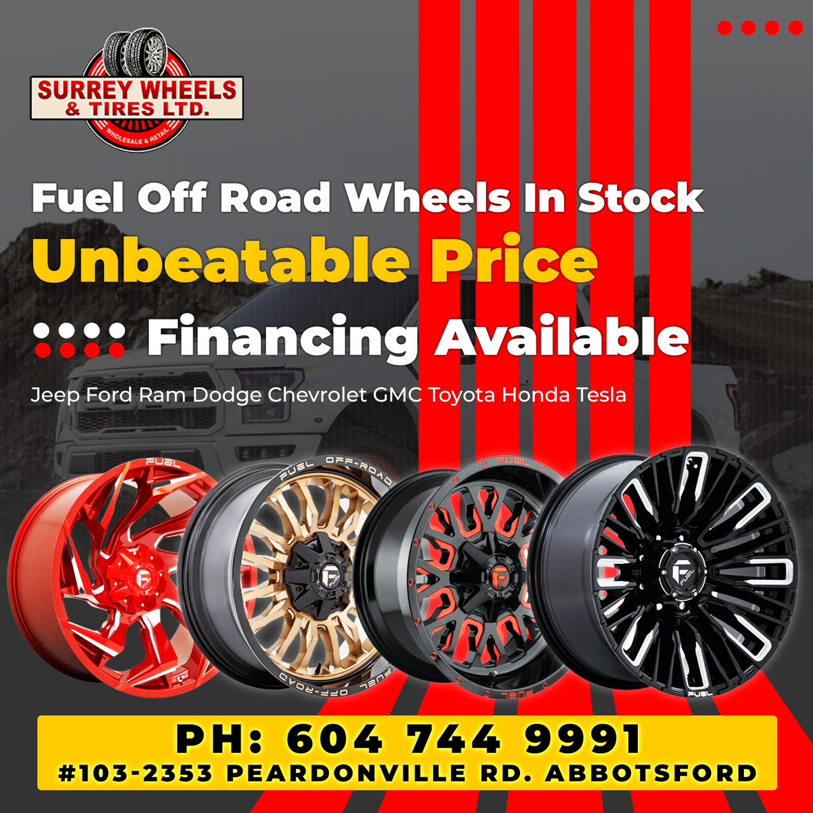 Unbeatable price On Rims and Tires thumbnail