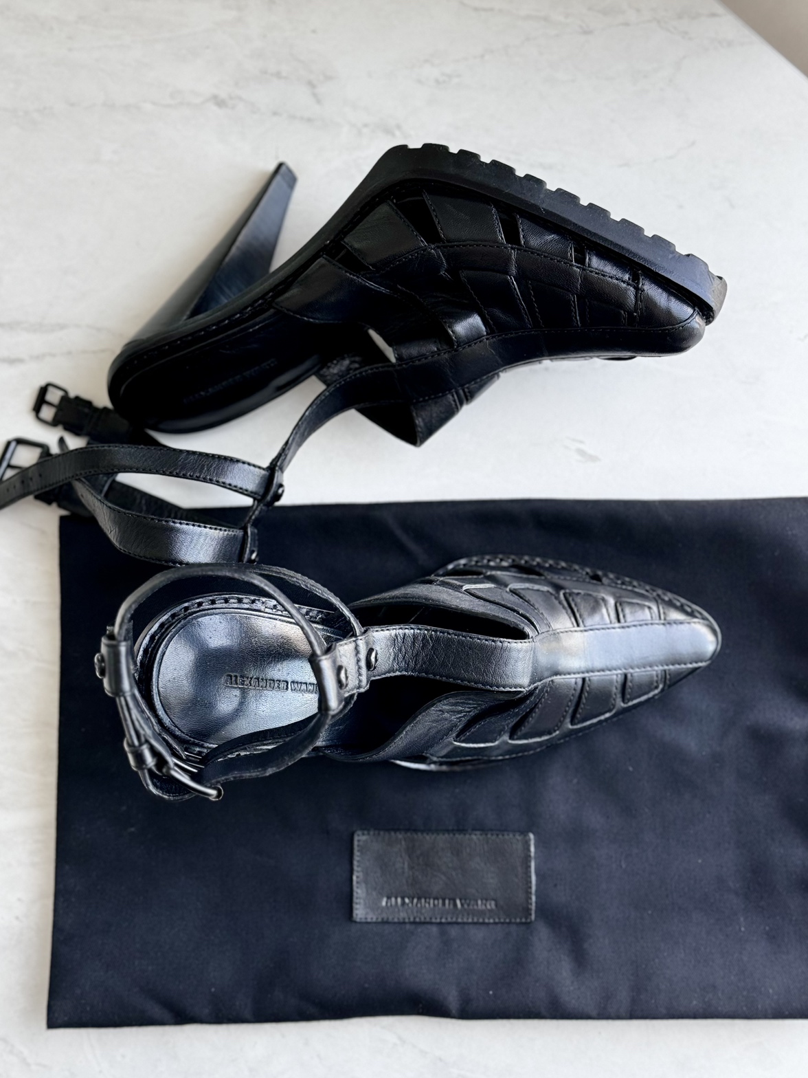 ALEXANDER WANG leather mules 38.  Dustbag available - photo 2