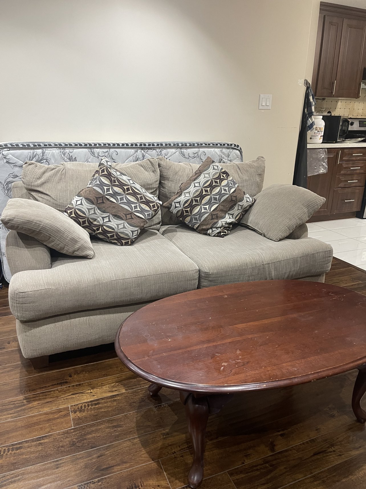 Sofa with table