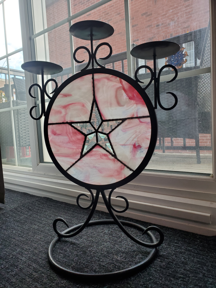 🧙‍♀️ 🪄 Hand-made vintage stained-glass candle holder 🕯 - photo 2