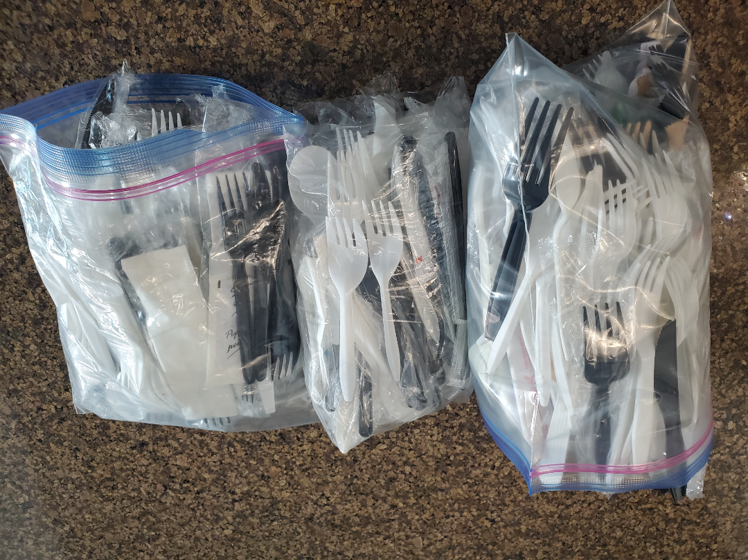 3 bags of plastic takenout cutlery FREE thumbnail