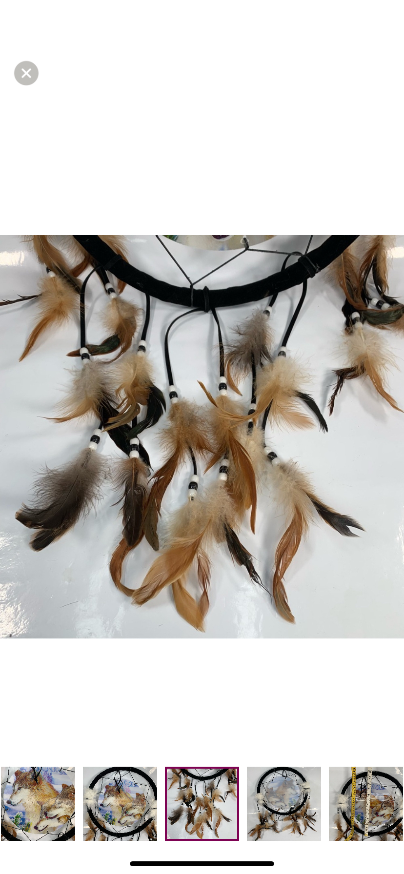 Dream Catcher Wolf Accent 13inch image indicator(3)