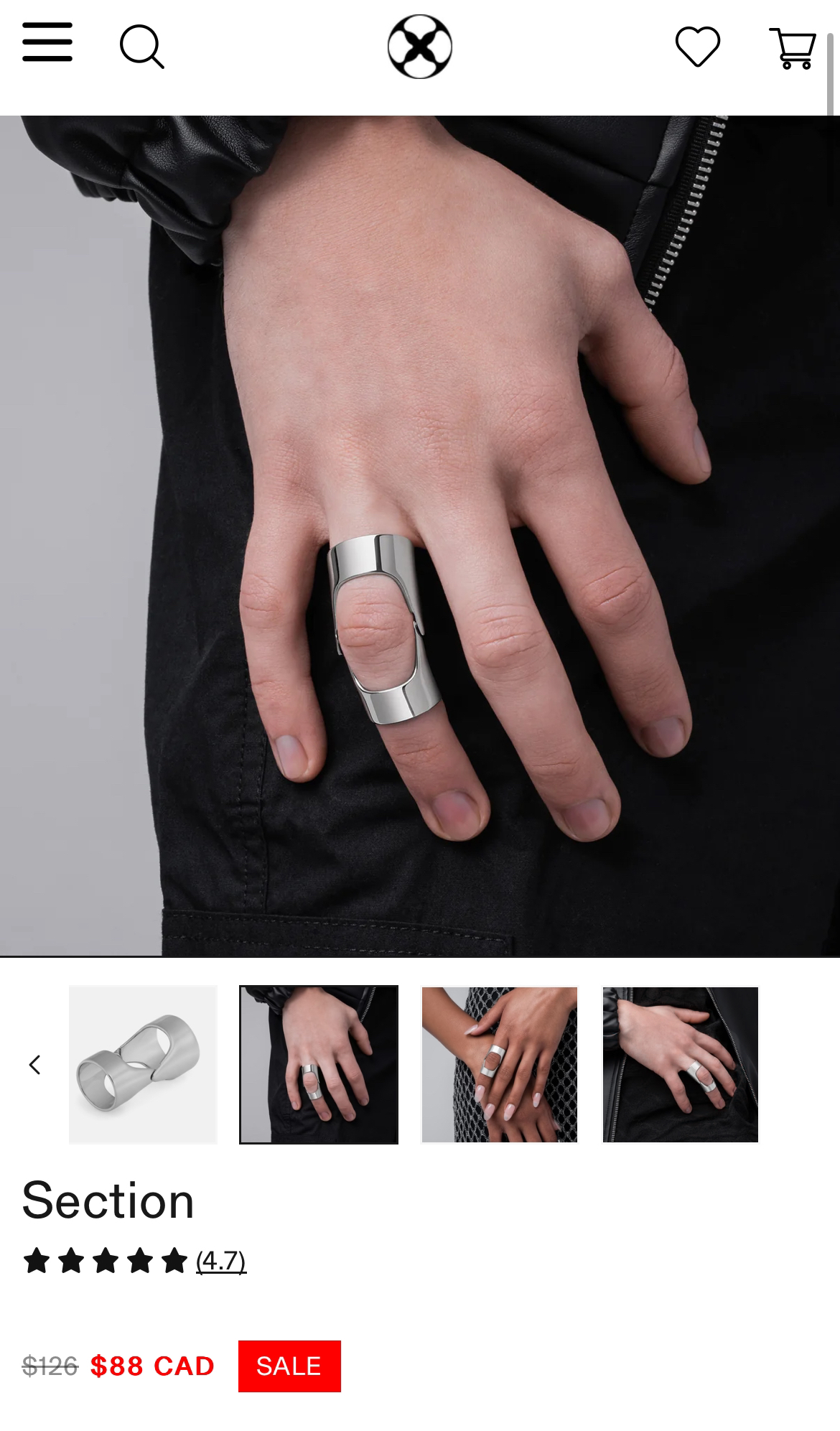 Vitaly ring - "Section" (size 7) image indicator(2)