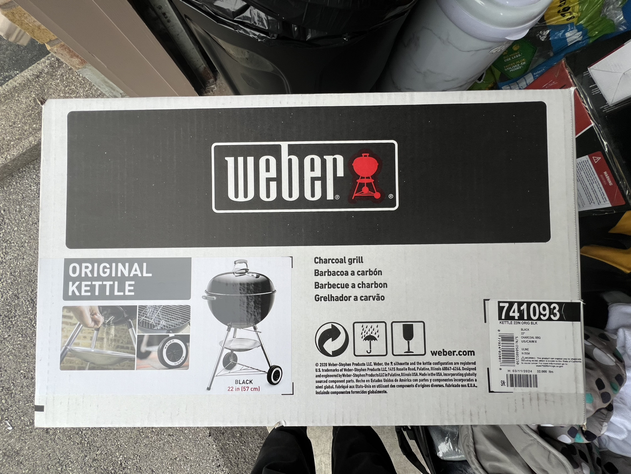 Weber Original 22-In Charcoal Kettle BBQ Grill BRAND NEW IN BOX
