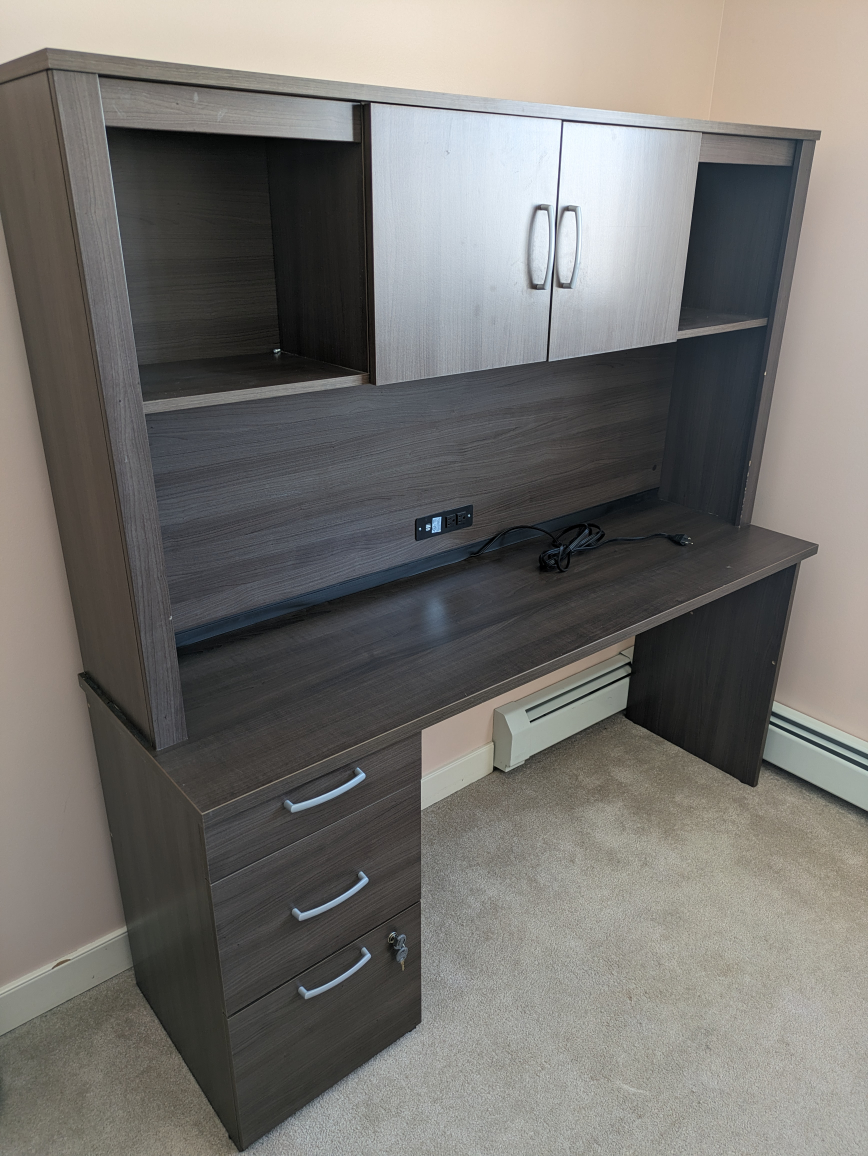 Study table with detachanle cabinet