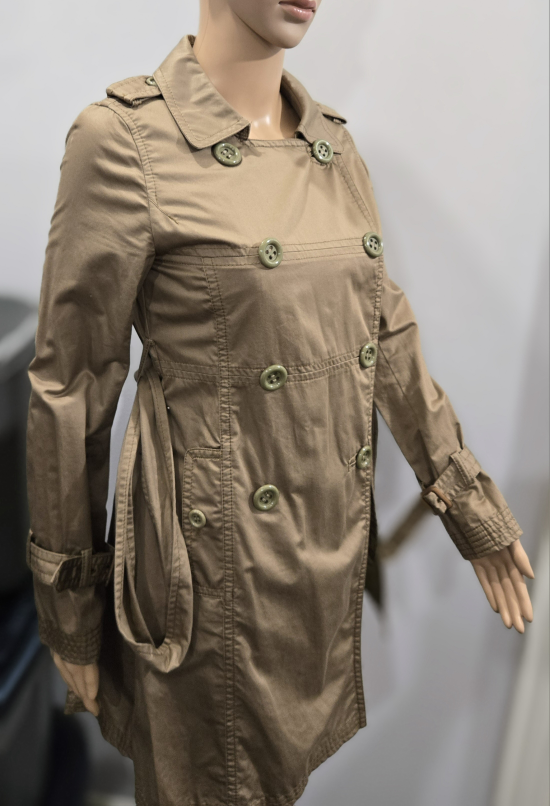 Japanese Luxury Designer A.T Atsuro Tayama Trench Coat XS/S image indicator(7)