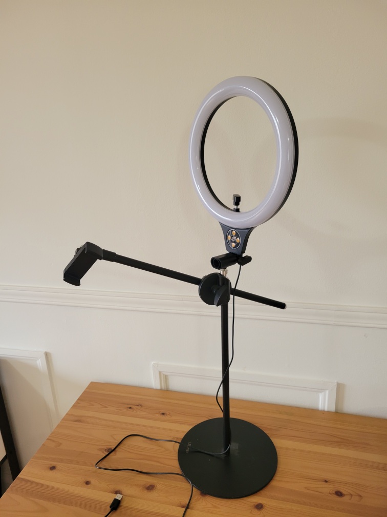 Ring Light, Tabletop Light Stand + Adjustable Shooting Arm thumbnail