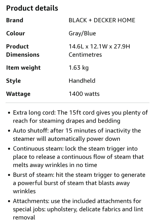 clothes steamer - photo 4