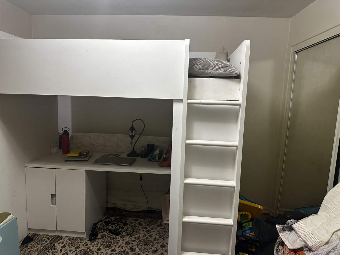 IKEA bed with desk - photo 2