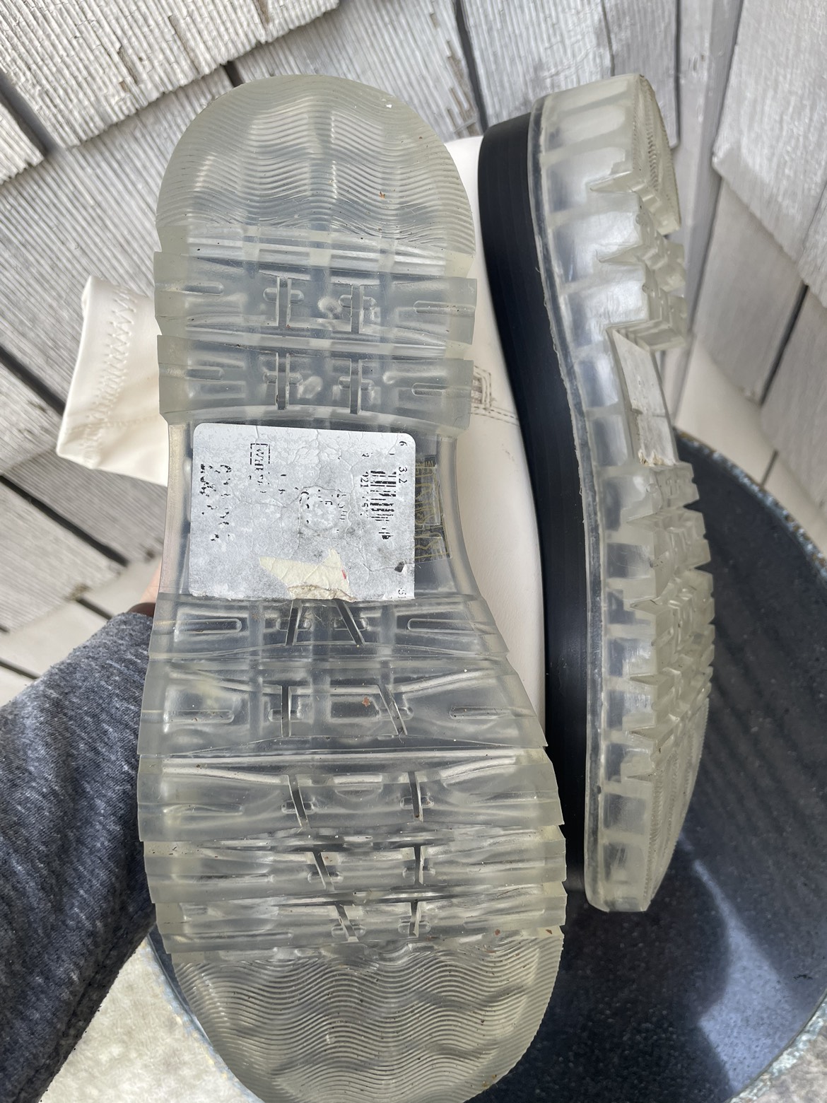 Raid storm size 39 Chelsea chunky ankle boots white wide fit image indicator(8)