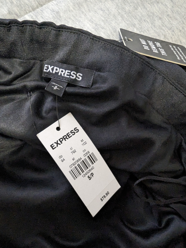 Express - Strapless Asymmetrical Hem Black Dress image indicator(3)