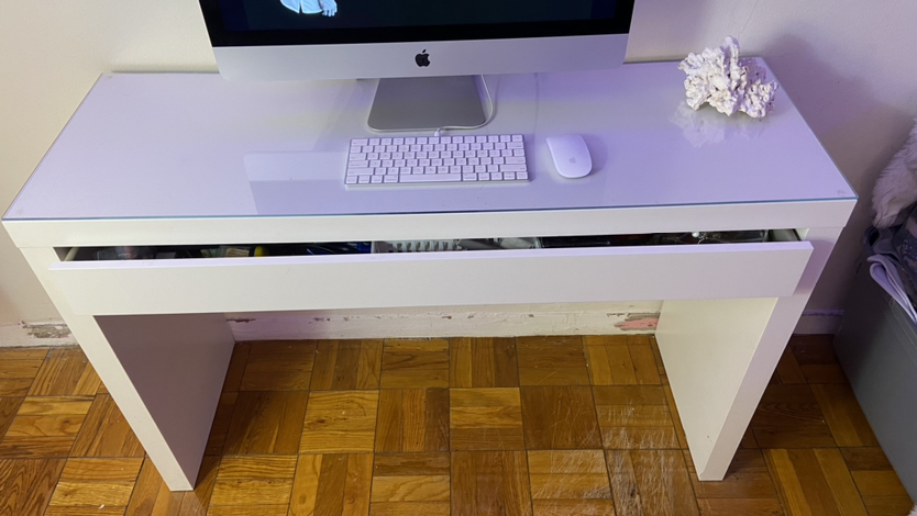 Computer desk with draw