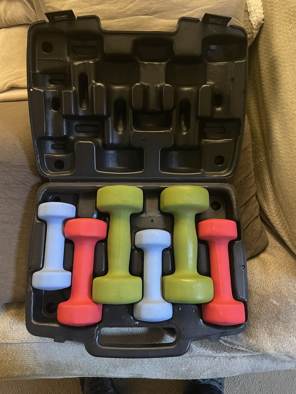 6pcs weight set with case