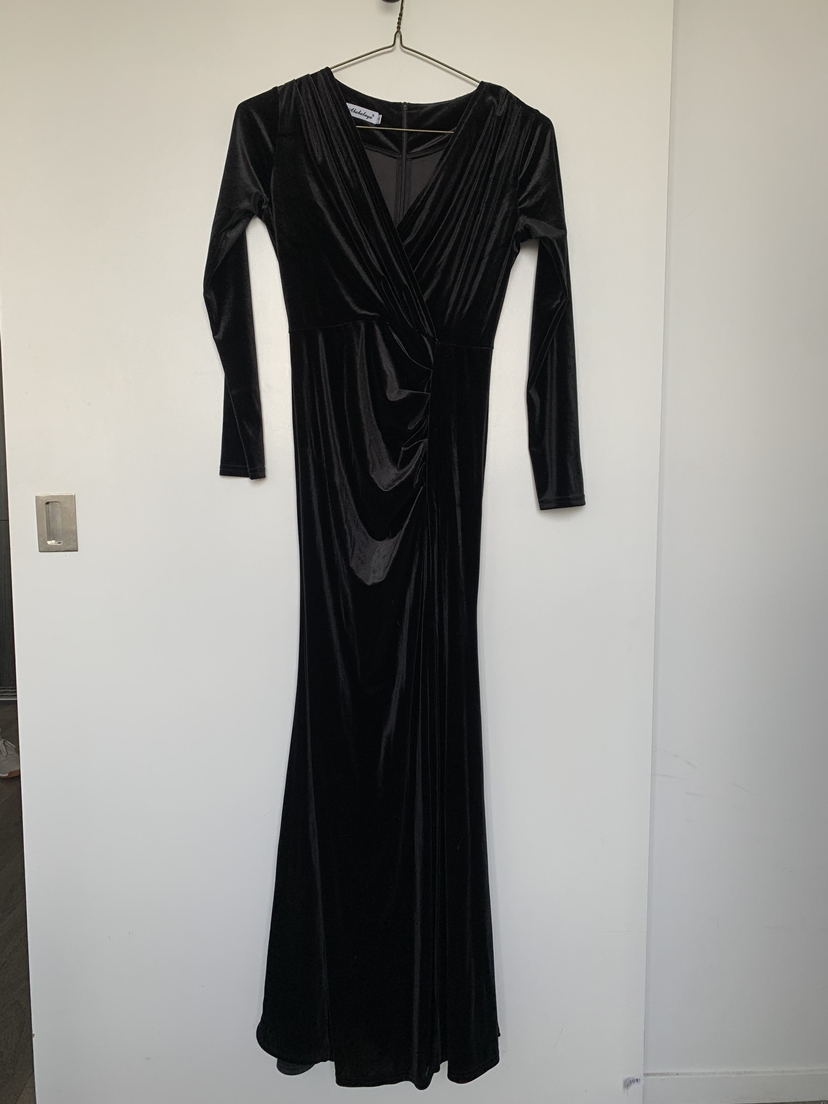 🍸Retro Velvet Long bodycon🥀 image indicator(2)