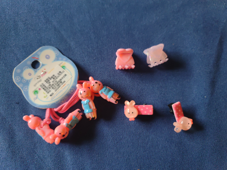 cute bunny hair tie for little kids and others image indicator(2)