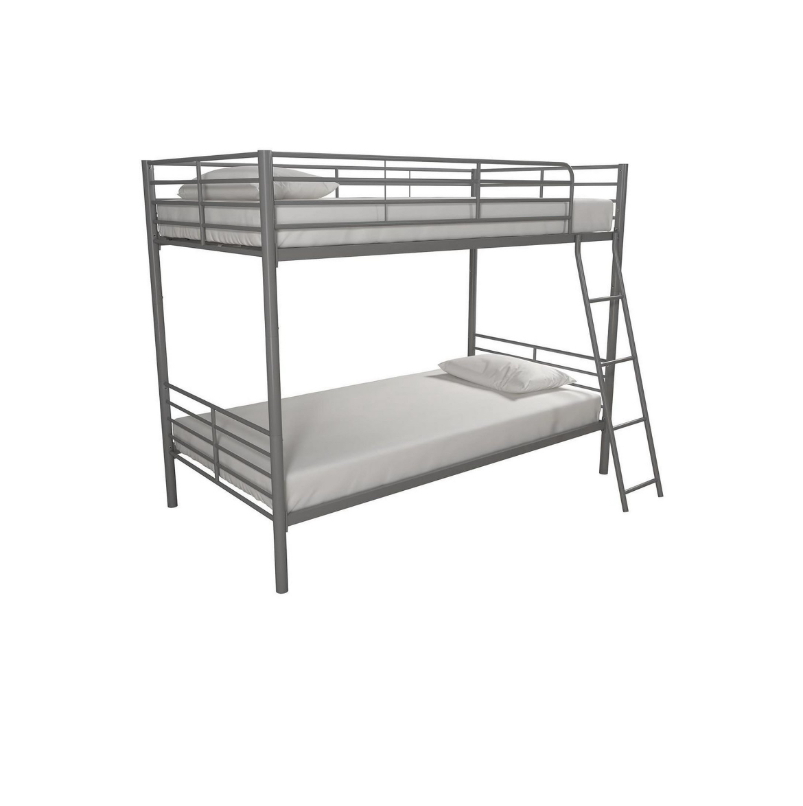 Selling Mainstays Twin over Twin Convertible Bunk Bed in Silver image indicator(6)