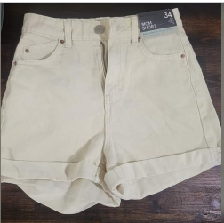 Denim CO Mom Short