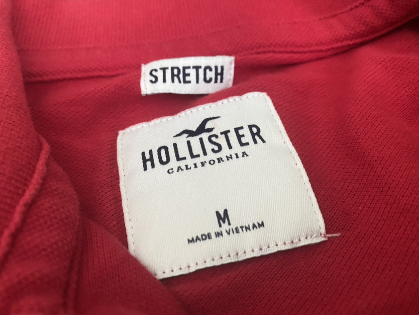 hollister red polo collar shirt image indicator(4)