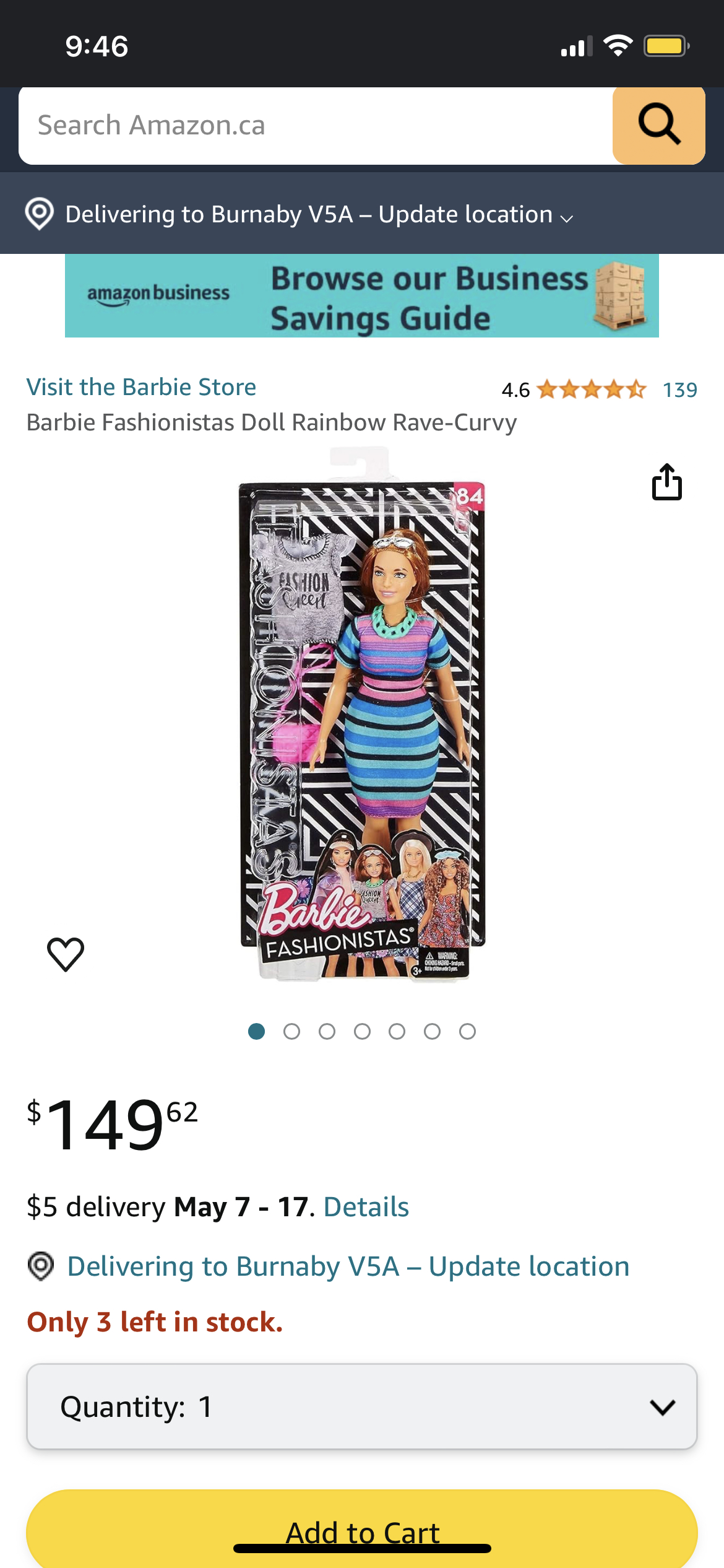 Barbie Fashionistas Doll 🎄 image indicator(4)