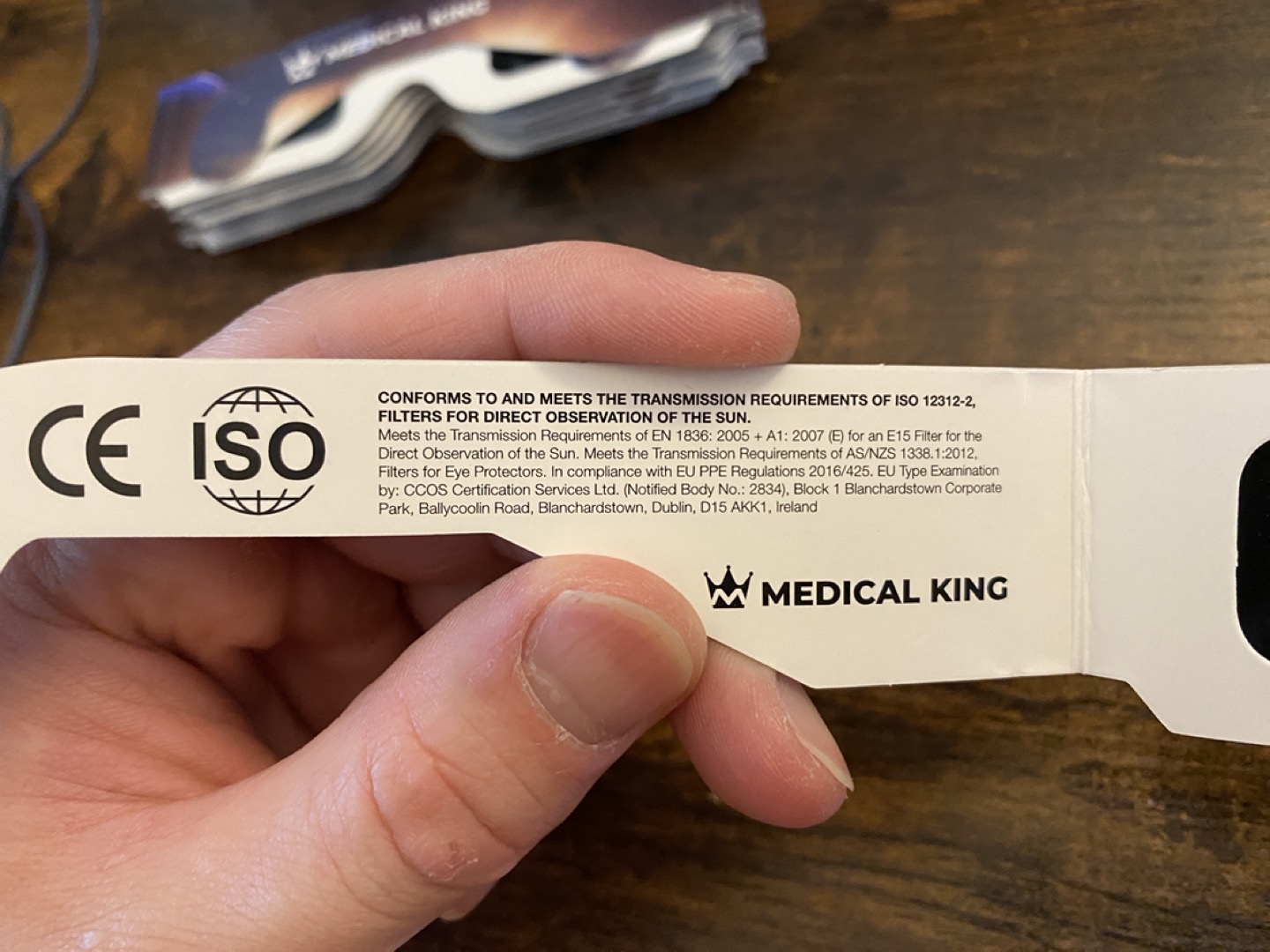 Medical King Solar Eclipse Glasses - photo 2