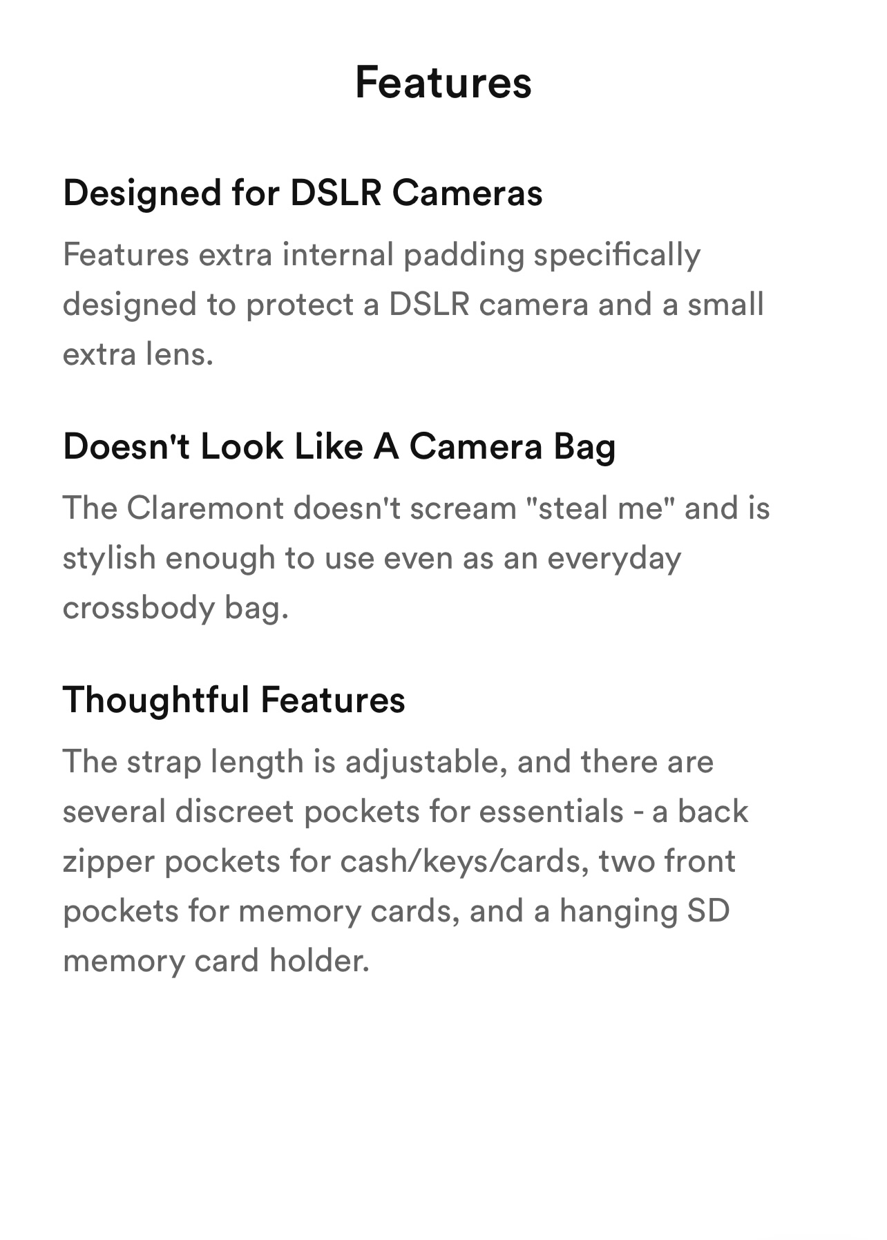 Lo & Sons Claremont Camera Bag in Sage Green image indicator(8)