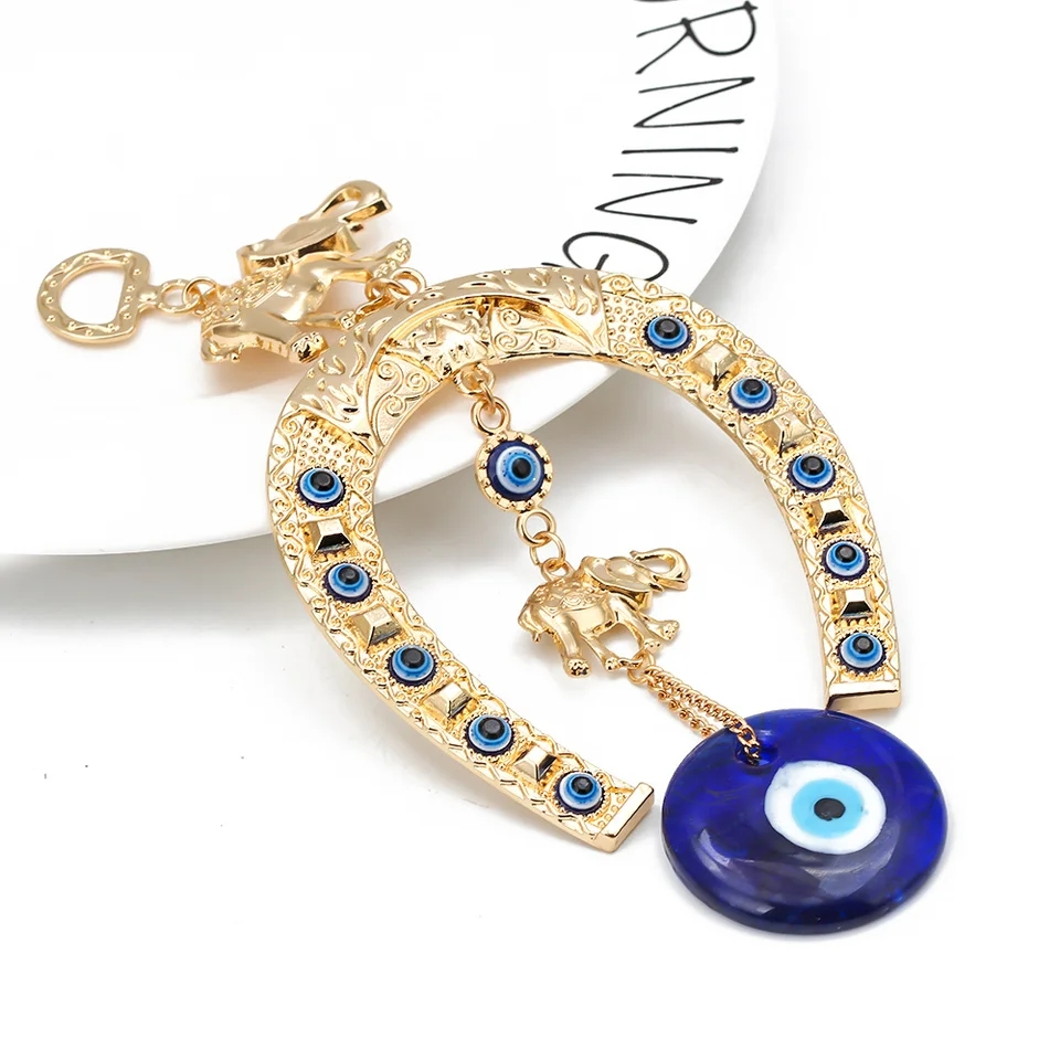 Elephant evil eye pendant - photo 4
