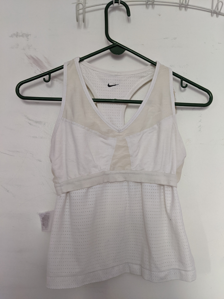Nike Dri Fit Sleeveless Top With Sports Bra Inside Size M (8-10) image indicator(3)