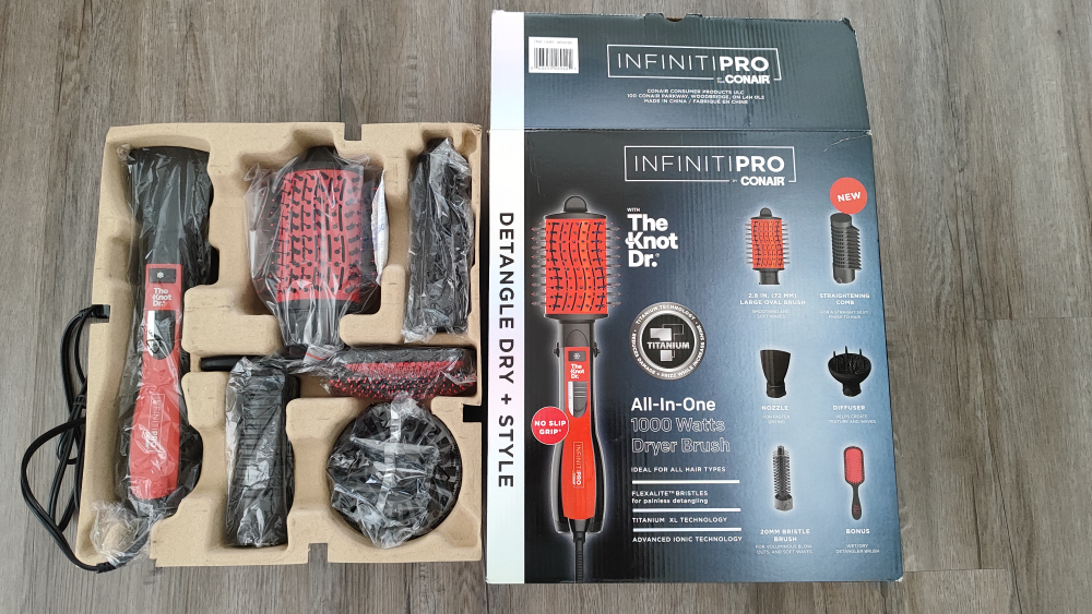 Hair dryer brush