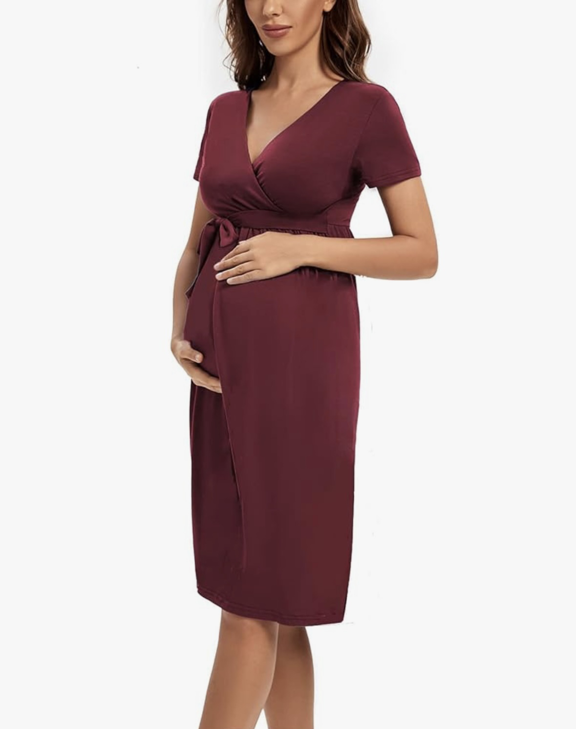 Maternity dress (light blue& floral) - photo 4