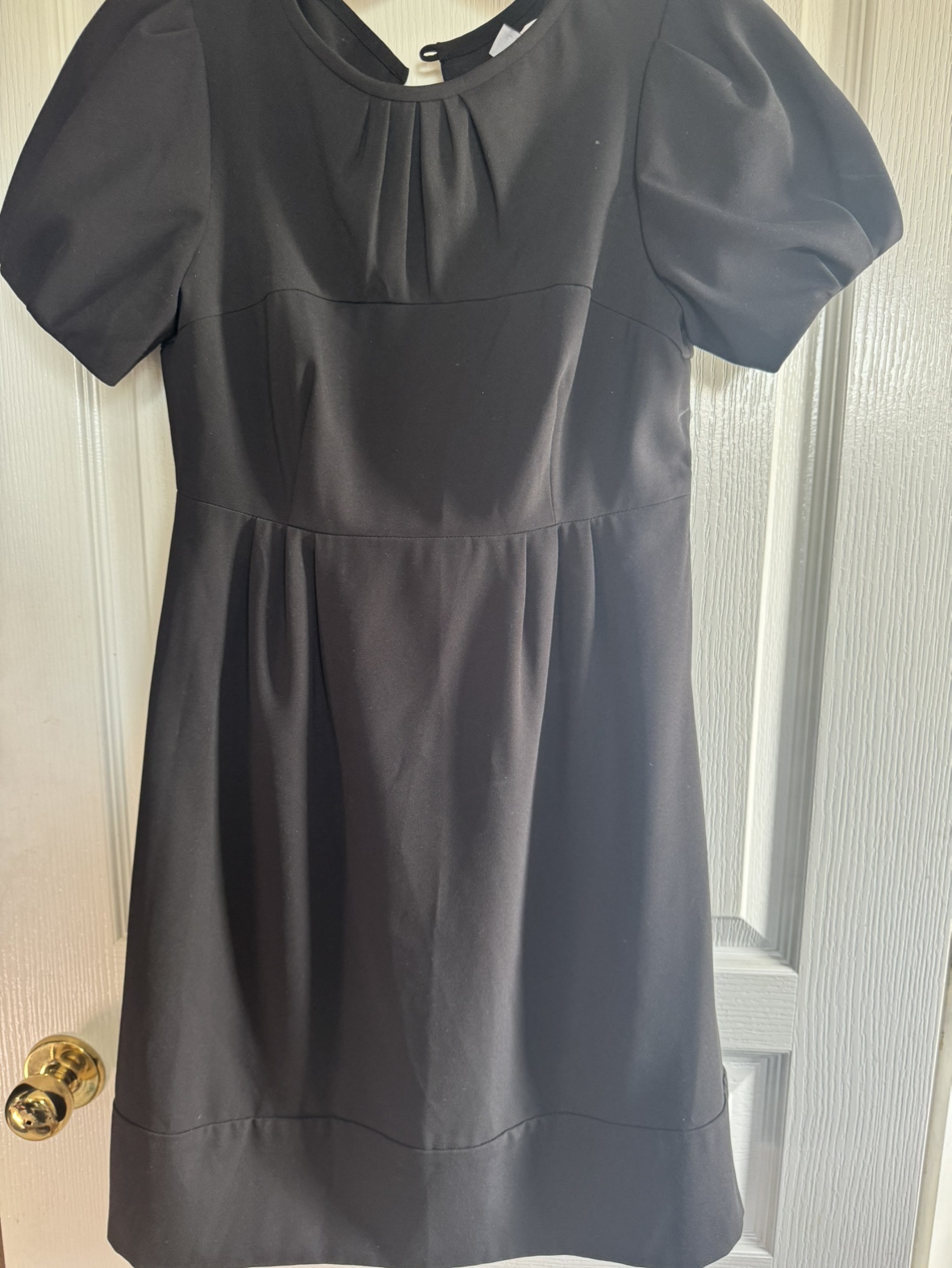 Brand new beautiful elegant black dress cap sleeve size small thumbnail