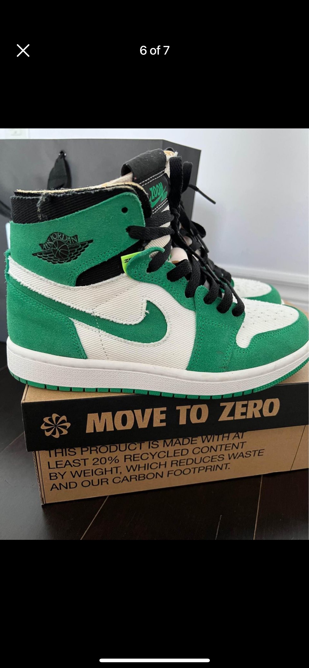 Air Jordan 1 High Zoom Air Comfort in Stadium Green🥕 image indicator(6)