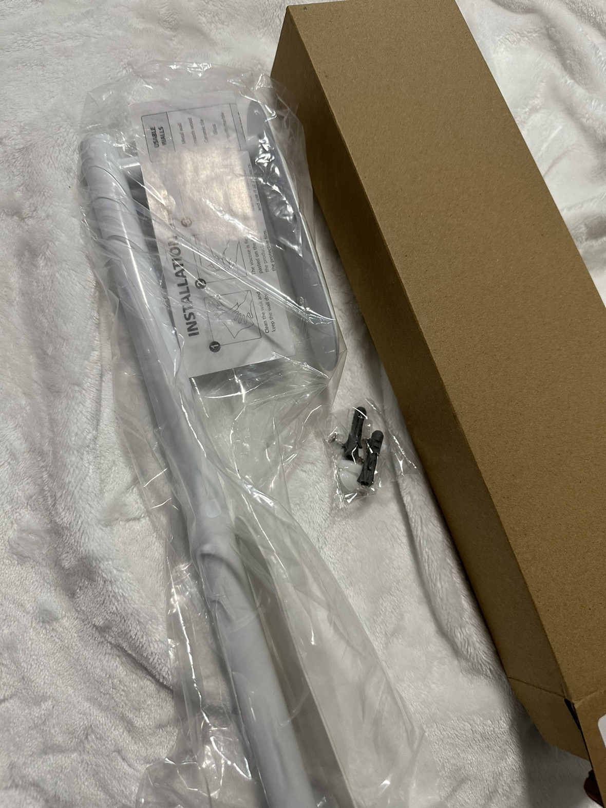 New* Paper Towel Holder Under Cabinet Wall Mount image indicator(3)