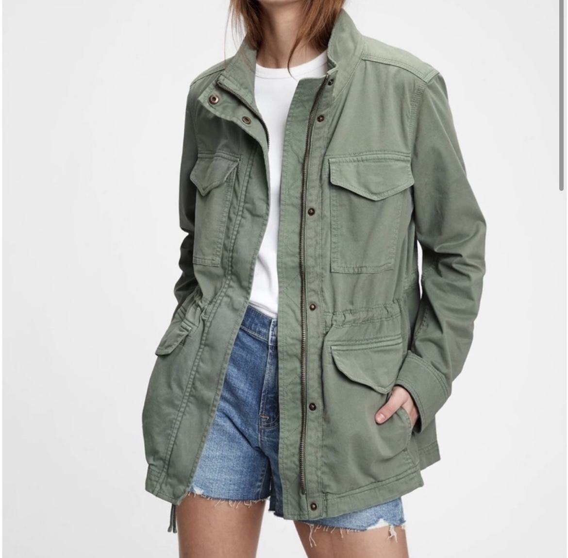 Army Green Military Utility Combat Jacket Size S