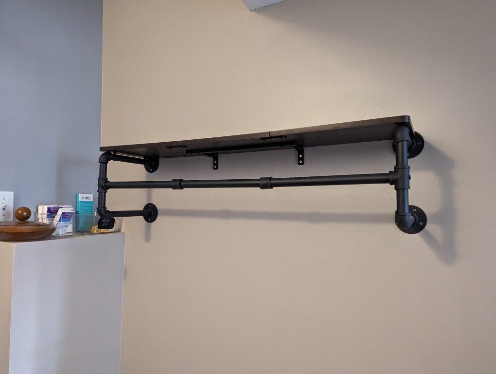 Wall Mounted Garment Rack
