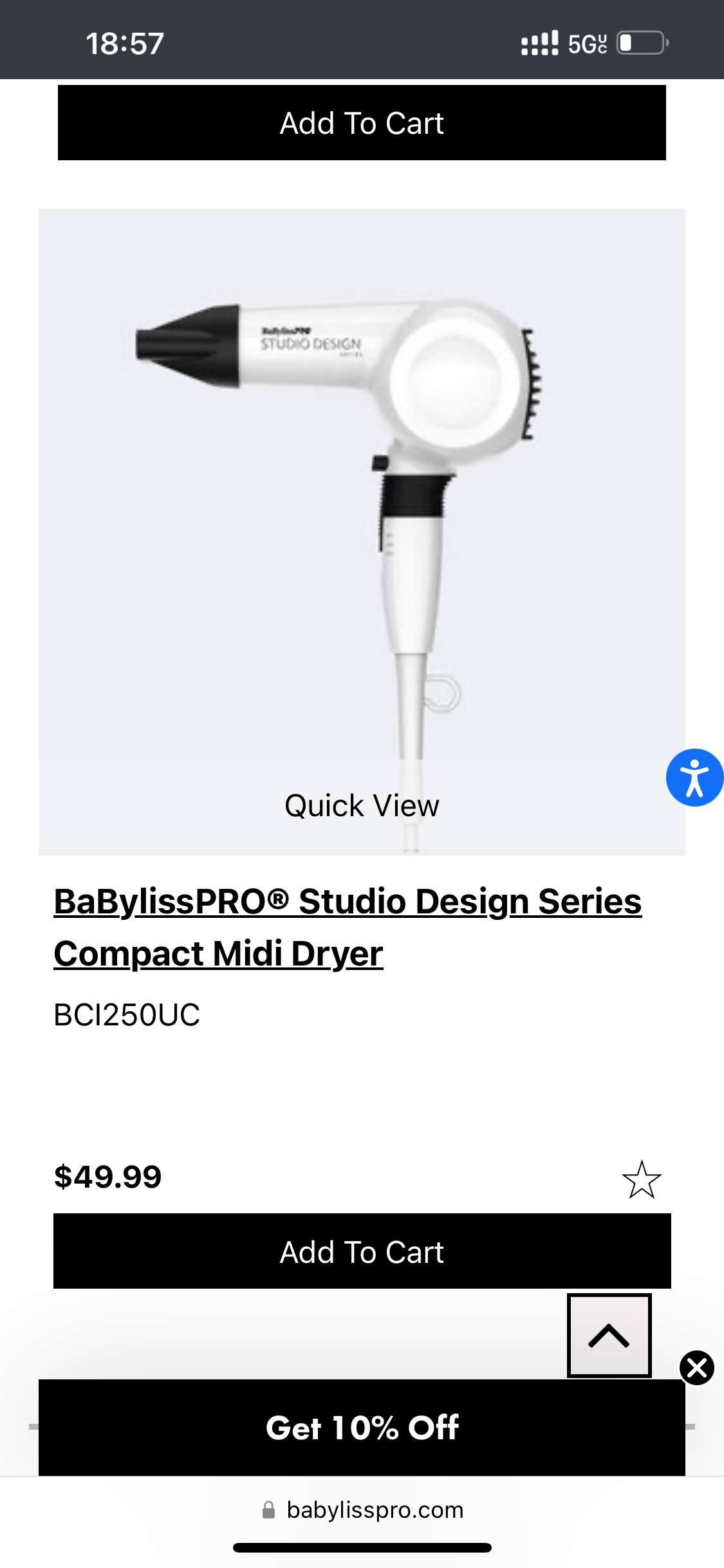 NEW BaBylissPRO® Studio Design Series Compact Midi Dryer - photo 4