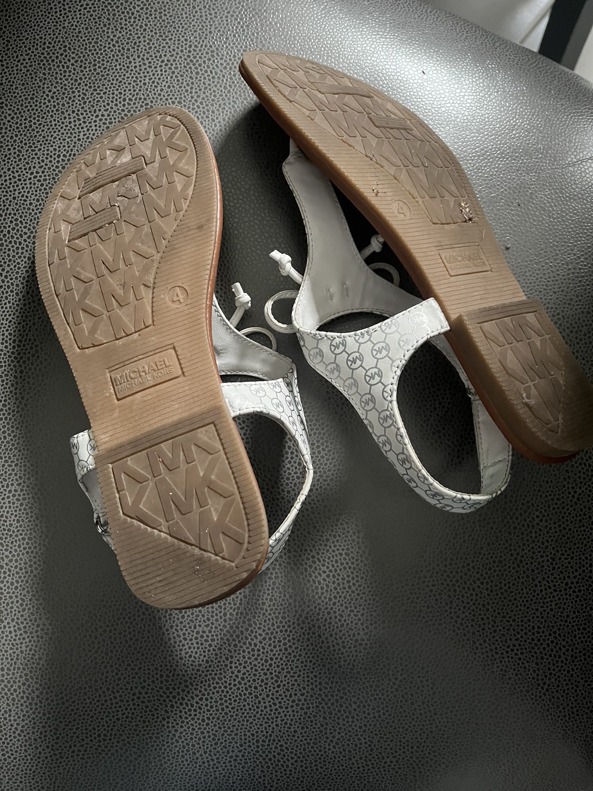 Michael Kors designer kids sandals sz 4Y EUC image indicator(3)